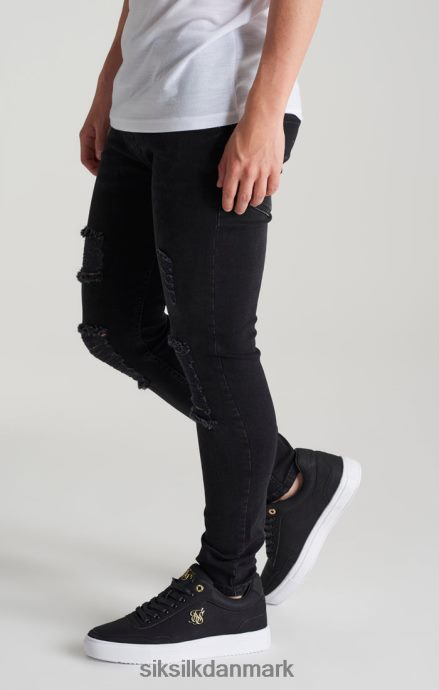 beklædning SikSilk distressed skinny denim jean drenge 862RF4310