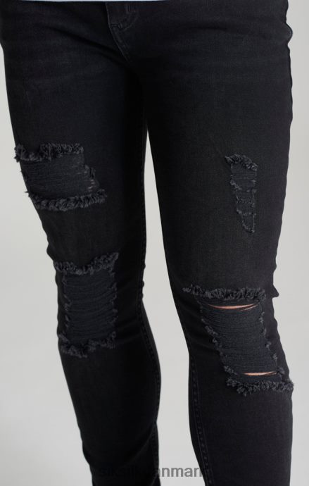 beklædning SikSilk distressed skinny denim jean drenge 862RF4310