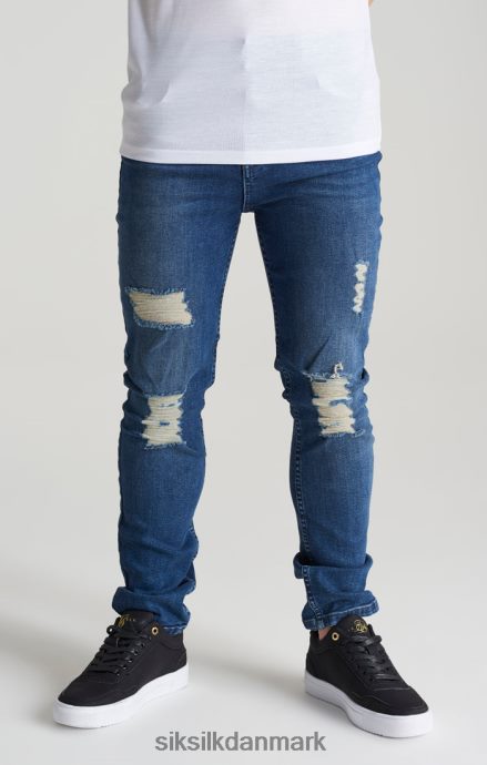 beklædning SikSilk midstone distressed slim denim jean drenge 862RF4309