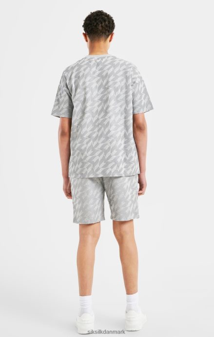 beklædning SikSilk x messi sølv print kort - grå mergel drenge 862RF4311