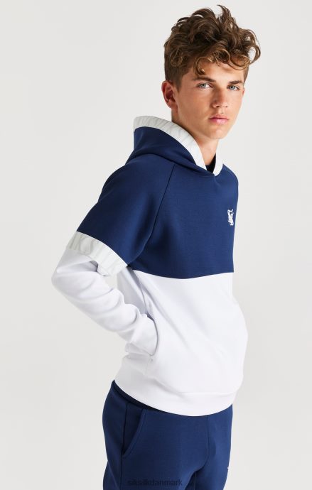 beklædning SikSilk dynamisk overhead hættetrøje - marineblå & hvid drenge 862RF4292