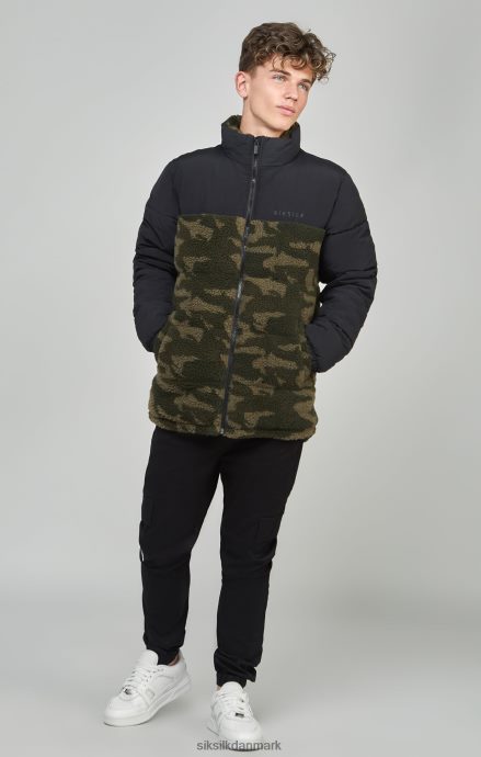 beklædning SikSilk camo borg pufferjakke drenge 862RF4297