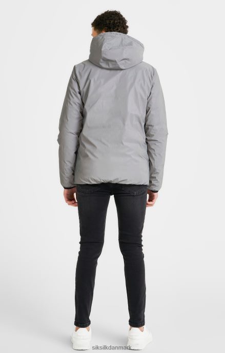 beklædning SikSilk grå vendbar boblejakke drenge 862RF4298