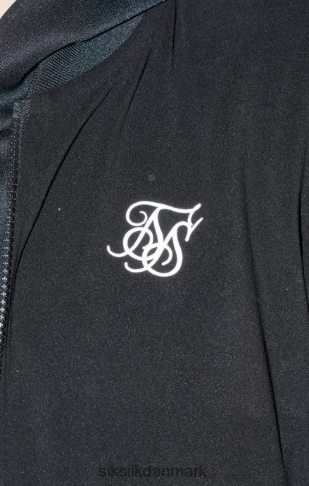 beklædning SikSilk sort metallisk logo bomber drenge 862RF4301