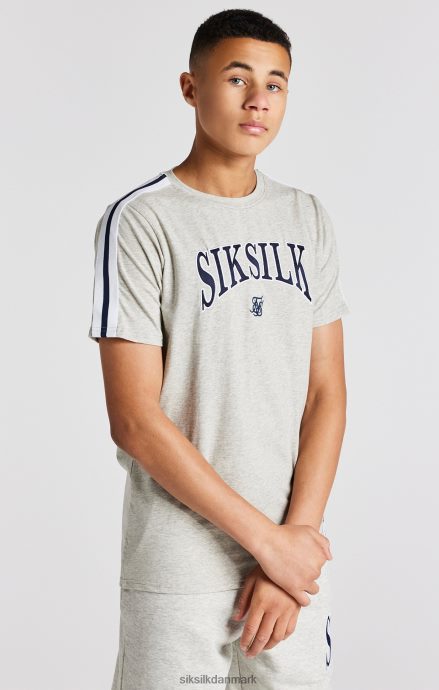 beklædning SikSilk Grå mergel varsity t-shirt drenge 862RF4283