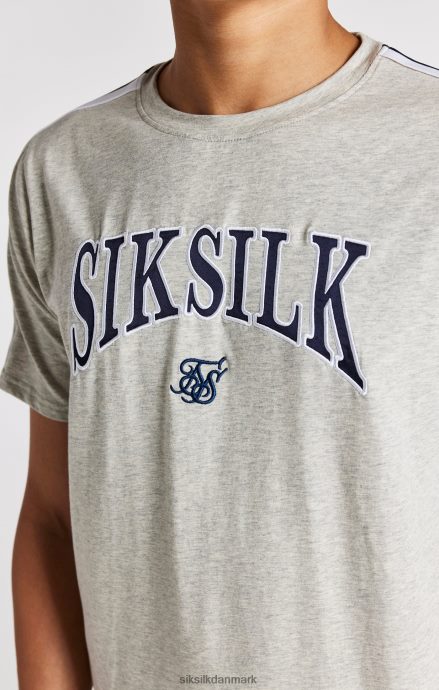 beklædning SikSilk Grå mergel varsity t-shirt drenge 862RF4283