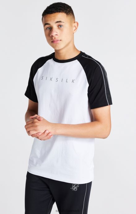 beklædning SikSilk hvid raglan t-shirt drenge 862RF4284