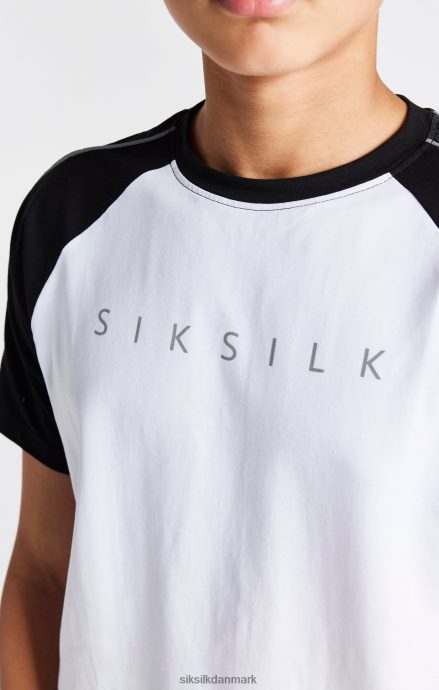beklædning SikSilk hvid raglan t-shirt drenge 862RF4284