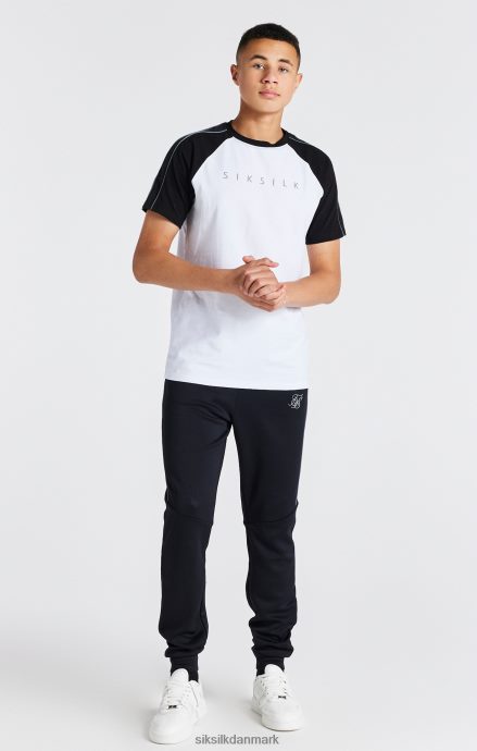 beklædning SikSilk hvid raglan t-shirt drenge 862RF4284