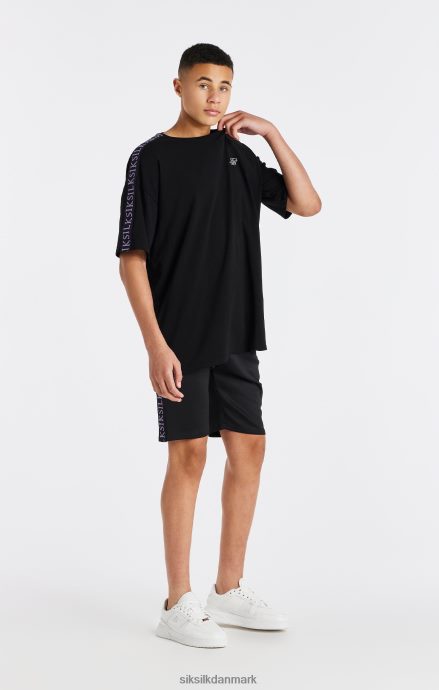 beklædning SikSilk sort tapet t-shirt drenge 862RF4285