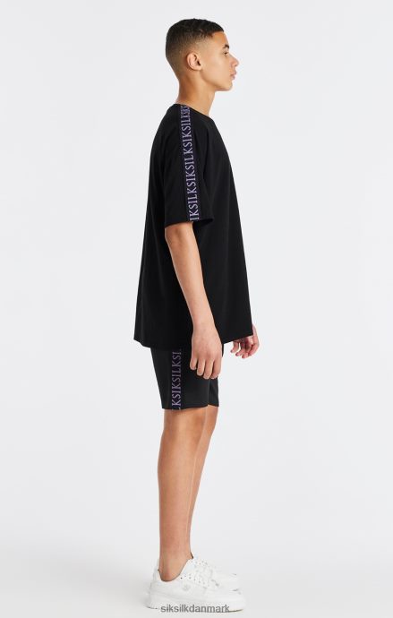 beklædning SikSilk sort tapet t-shirt drenge 862RF4285