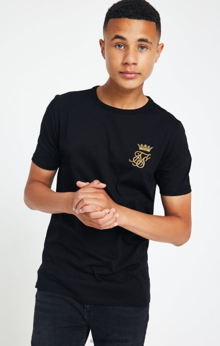 beklædning SikSilk x messi sort logo t-shirt drenge 862RF4279