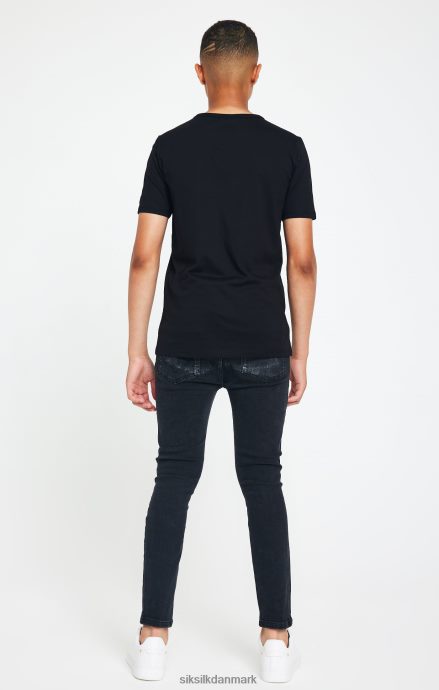 beklædning SikSilk x messi sort logo t-shirt drenge 862RF4279
