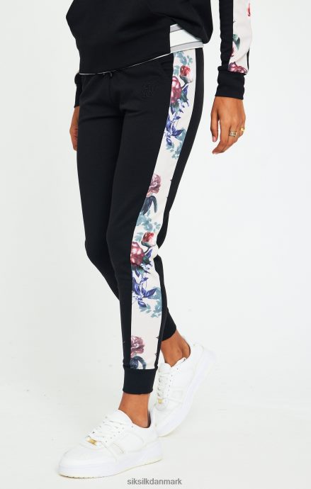 beklædning SikSilk botanical florals bukser - sorte Kvinder 862RF4183