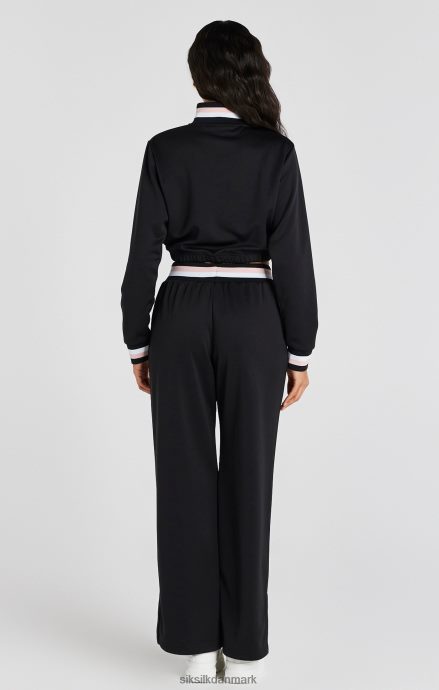 beklædning SikSilk sort varsity træningsbuks med brede ben Kvinder 862RF4158