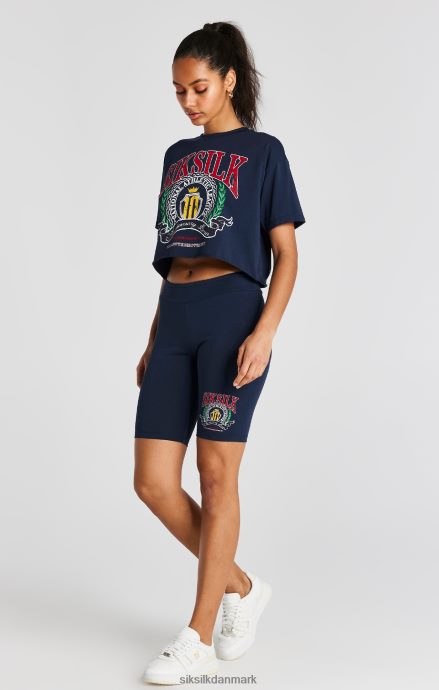 beklædning SikSilk marine varsity cyklus kort Kvinder 862RF4194