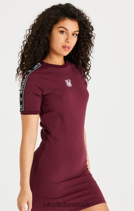 beklædning SikSilk bordeaux tape bodycon kjole Kvinder 862RF4141
