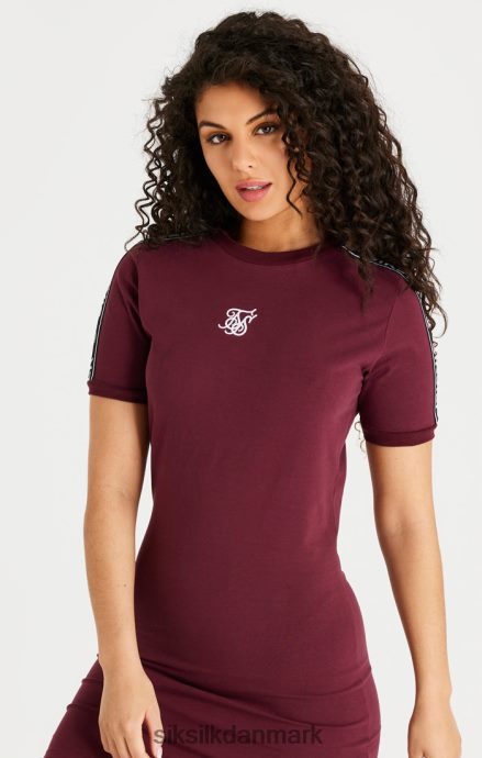 beklædning SikSilk bordeaux tape bodycon kjole Kvinder 862RF4141
