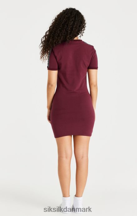 beklædning SikSilk bordeaux tape bodycon kjole Kvinder 862RF4141