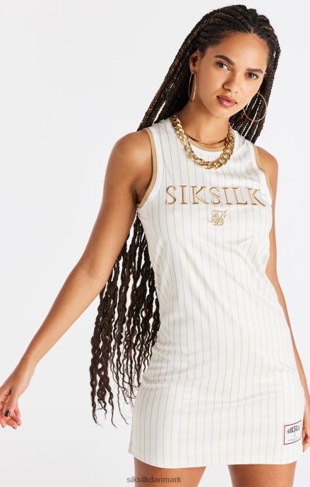 beklædning SikSilk luksus basketball kjole - ecru & guld Kvinder 862RF4150