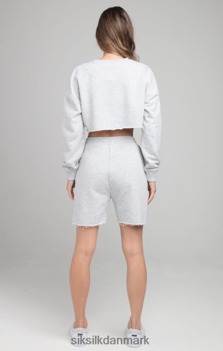 beklædning SikSilk cropped sweatshirt - grå mergel Kvinder 862RF4122