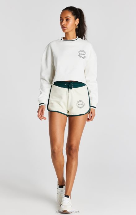 beklædning SikSilk ecru crop sweatshirt Kvinder 862RF478