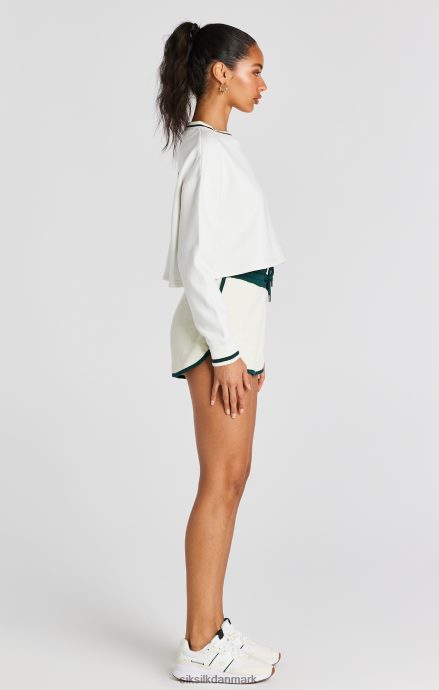 beklædning SikSilk ecru crop sweatshirt Kvinder 862RF478