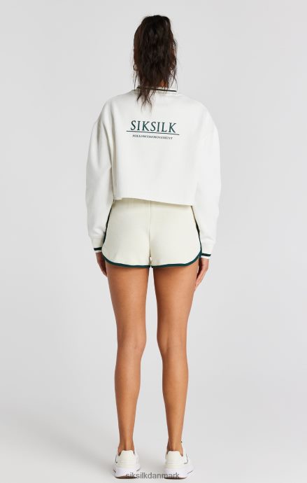 beklædning SikSilk ecru crop sweatshirt Kvinder 862RF478