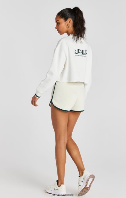 beklædning SikSilk ecru crop sweatshirt Kvinder 862RF478