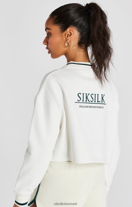 beklædning SikSilk ecru crop sweatshirt Kvinder 862RF478