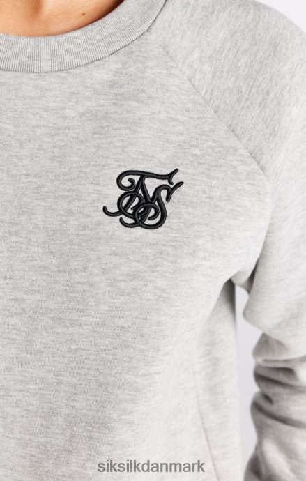 beklædning SikSilk grå marl essential crew sweatshirt Kvinder 862RF4121