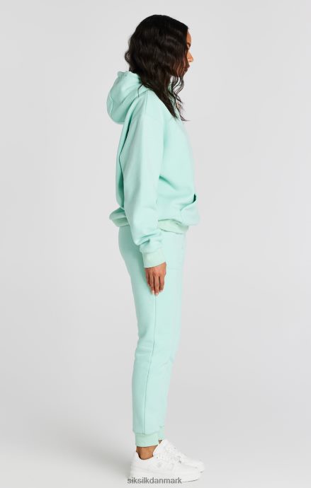 beklædning SikSilk mint deluxe oversize hættetrøje Kvinder 862RF4164