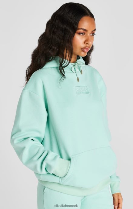 beklædning SikSilk mint deluxe oversize hættetrøje Kvinder 862RF4164