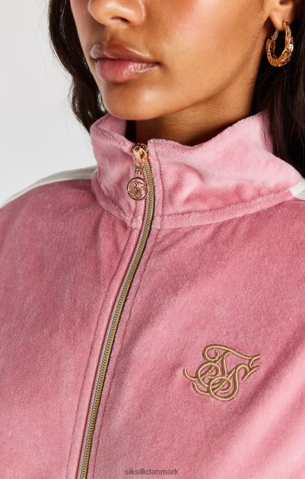beklædning SikSilk pink velour track top Kvinder 862RF4111