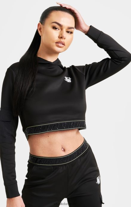 beklædning SikSilk sort cargo track top Kvinder 862RF487