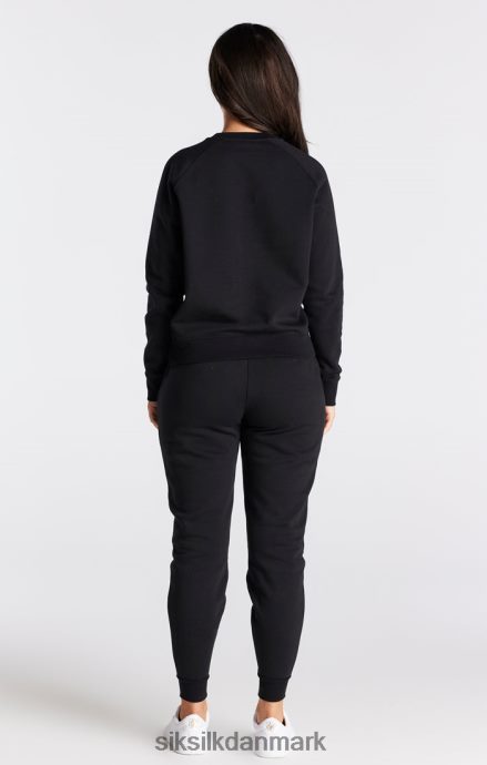 beklædning SikSilk sort essential crew sweatshirt Kvinder 862RF498