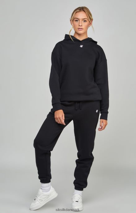 beklædning SikSilk sort essential overhead hættetrøje Kvinder 862RF499