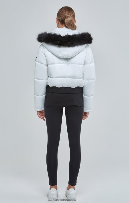 beklædning SikSilk hvid cropped parka Kvinder 862RF4130