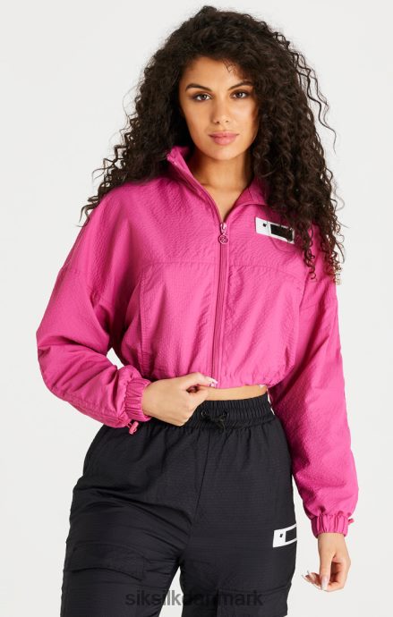 beklædning SikSilk pink cropped ruched jakke Kvinder 862RF4134