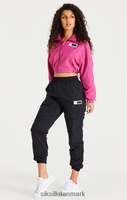 beklædning SikSilk pink cropped ruched jakke Kvinder 862RF4134