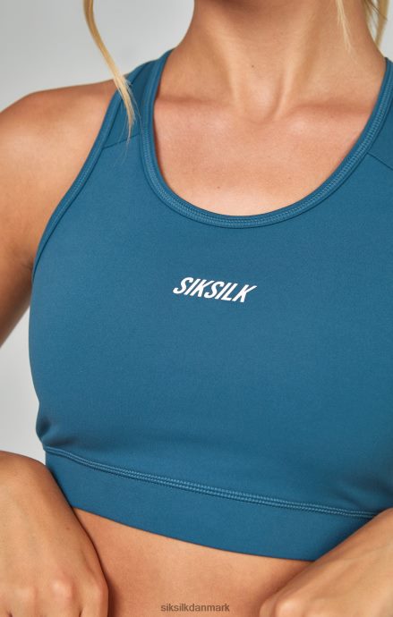 beklædning SikSilk blågrøn sports essentiel crop top Kvinder 862RF468