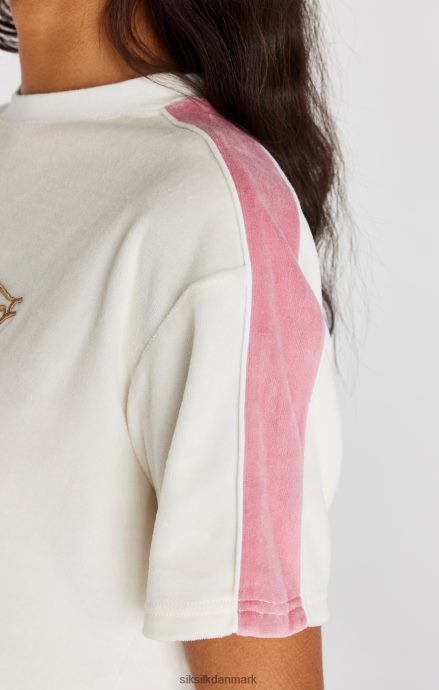 beklædning SikSilk ecru velour t-shirt Kvinder 862RF438