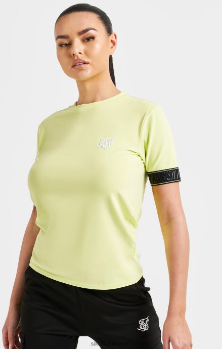 beklædning SikSilk gul tapede crop t-shirt Kvinder 862RF459