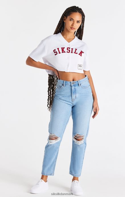beklædning SikSilk hvid baseball-trøje Kvinder 862RF450
