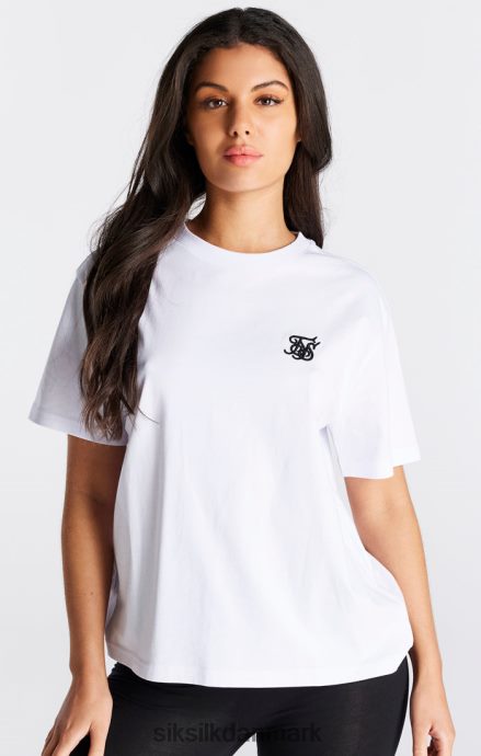 beklædning SikSilk hvid essentiel kæreste t-shirt Kvinder 862RF427