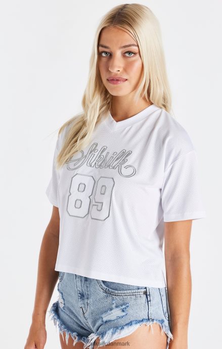 beklædning SikSilk hvid mesh t-shirt Kvinder 862RF432