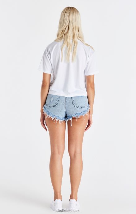 beklædning SikSilk hvid mesh t-shirt Kvinder 862RF432