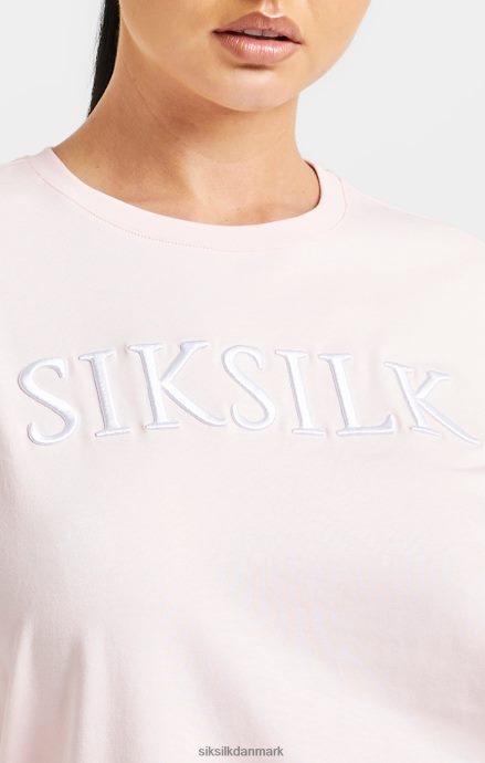 beklædning SikSilk pink broderet kæreste t-shirt Kvinder 862RF463