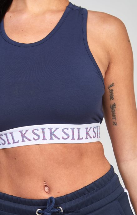 beklædning SikSilk navy tape bralette Kvinder 862RF454