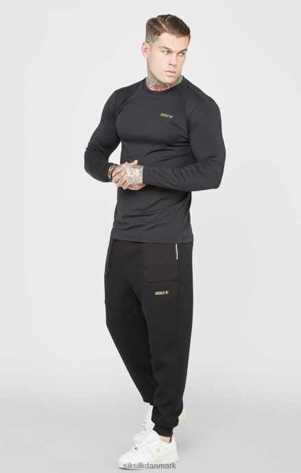 beklædning SikSilk sorte sportsbukser Mænd 862RF4520